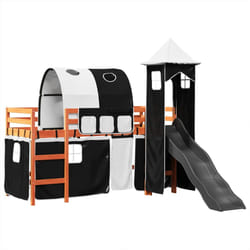 VidaXL 3309161 kids bed Black, White Polyester