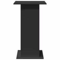vidaXL Bar Table with Storage Counter Table Bistro Table Black Engineered Wood - Additional view 4