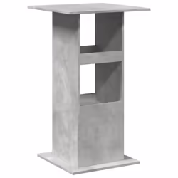 vidaXL Bar Table with Storage Pub Bistro Table Concrete Grey Engineered Wood - Additional view 5