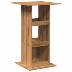 vidaXL Bar Table with Storage Pub Bistro Table Artisan Oak Engineered Wood