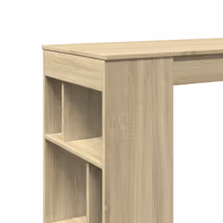 vidaXL Bar Table with Racks Pub Table Bistro Table Sonoma Oak Engineered Wood - Additional view 6