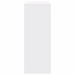 vidaXL Bar Table with Racks Counter Table Bistro Table White Engineered Wood - Additional view 4