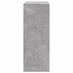vidaXL Bar Table with Racks Pub Bistro Table Concrete Grey Engineered Wood - Additional view 4