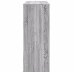 vidaXL Bar Table with Racks Pub Table Bistro Table Grey Sonoma Engineered Wood - Additional view 4