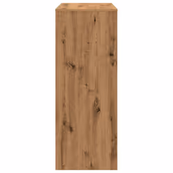 vidaXL Bar Table with Racks Pub Table Bistro Table Artisan Oak Engineered Wood - Additional view 4