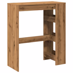 vidaXL Bar Table with Racks Pub Table Bistro Table Artisan Oak Engineered Wood - Additional view 5