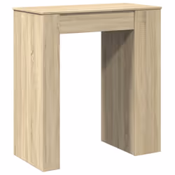 vidaXL Bar Table with Racks Kitchen Bistro Table Sonoma Oak Engineered Wood - Additional view 5