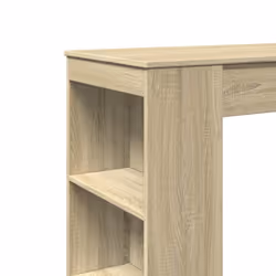 vidaXL Bar Table with Racks Kitchen Bistro Table Sonoma Oak Engineered Wood - Additional view 6