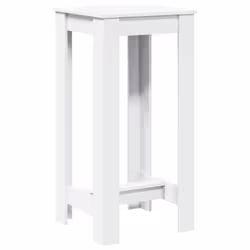 vidaXL Bar Table Kitchen Counter Table Bistro Table White Engineered Wood