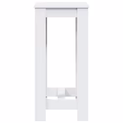 vidaXL Bar Table Kitchen Counter Table Bistro Table White Engineered Wood - Additional view 4