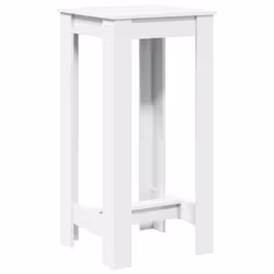 vidaXL Bar Table Kitchen Counter Table Bistro Table White Engineered Wood - Additional view 5