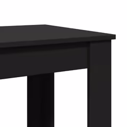 vidaXL Bar Table Kitchen Counter Table Bistro Table Black Engineered Wood - Additional view 6