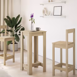 vidaXL Bar Table Kitchen Pub Table Bistro Table Sonoma Oak Engineered Wood