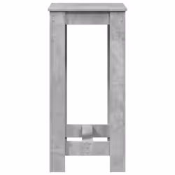 vidaXL Bar Table Kitchen Pub Table Bistro Table Concrete Grey Engineered Wood - Additional view 4
