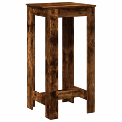 vidaXL Bar Table Kitchen Pub Table Bistro Table Smoked Oak Engineered Wood