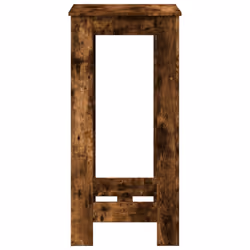 vidaXL Bar Table Kitchen Pub Table Bistro Table Smoked Oak Engineered Wood - Additional view 4