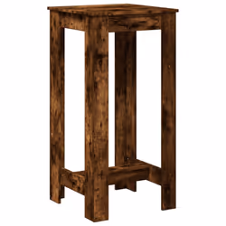 vidaXL Bar Table Kitchen Pub Table Bistro Table Smoked Oak Engineered Wood - Additional view 5