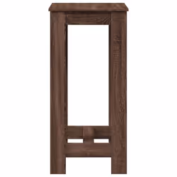 vidaXL Bar Table Kitchen Pub Table Bistro Table Brown Oak Engineered Wood - Additional view 4