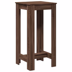 vidaXL Bar Table Kitchen Pub Table Bistro Table Brown Oak Engineered Wood - Additional view 5