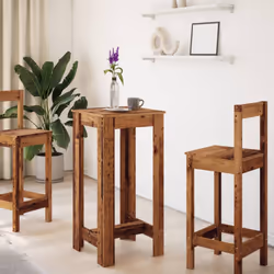 vidaXL Bar Table Kitchen Counter Table Bistro Table Old Wood Engineered Wood