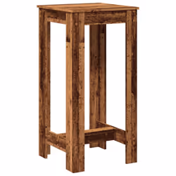 vidaXL Bar Table Kitchen Counter Table Bistro Table Old Wood Engineered Wood - Additional view 5