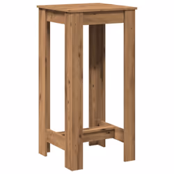 vidaXL Bar Table Kitchen Pub Table Bistro Table Artisan Oak Engineered Wood