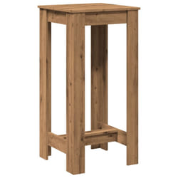 vidaXL Bar Table Kitchen Pub Table Bistro Table Artisan Oak Engineered Wood