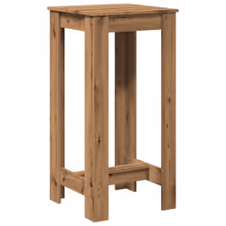 vidaXL Bar Table Kitchen Pub Table Bistro Table Artisan Oak Engineered Wood - Additional view 5