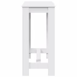 vidaXL Bar Table Kitchen Counter Table Bistro Table White Engineered Wood - Additional view 4