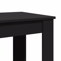 vidaXL Bar Table Kitchen Counter Table Bistro Table Black Engineered Wood - Additional view 6