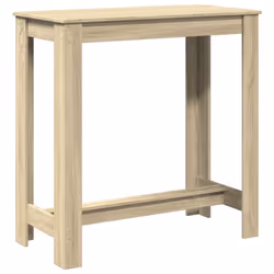 vidaXL Bar Table Kitchen Pub Table Bistro Table Sonoma Oak Engineered Wood - Additional view 5