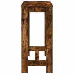 vidaXL Bar Table Kitchen Pub Table Bistro Table Smoked Oak Engineered Wood - Additional view 4