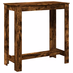vidaXL Bar Table Kitchen Pub Table Bistro Table Smoked Oak Engineered Wood - Additional view 5