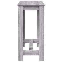 vidaXL Bar Table Kitchen Pub Table Bistro Table Grey Sonoma Engineered Wood - Additional view 4