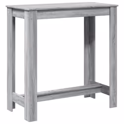 vidaXL Bar Table Kitchen Pub Table Bistro Table Grey Sonoma Engineered Wood - Additional view 5