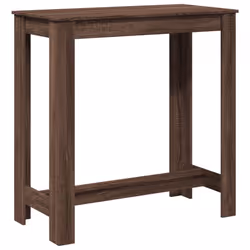 vidaXL Bar Table Kitchen Pub Table Bistro Table Brown Oak Engineered Wood - Additional view 5