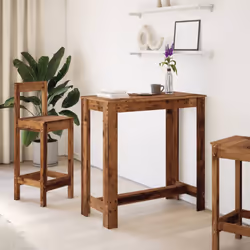 vidaXL Bar Table Kitchen Counter Table Bistro Table Old Wood Engineered Wood