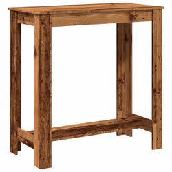 vidaXL Bar Table Kitchen Counter Table Bistro Table Old Wood Engineered Wood - Additional view 5