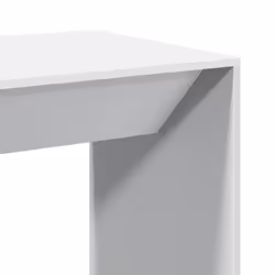 vidaXL Bar Table Kitchen Counter Table Bistro Table White Engineered Wood - Additional view 6