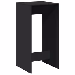 vidaXL Bar Table Kitchen Counter Table Bistro Table Black Engineered Wood - Additional view 5