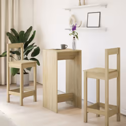vidaXL Bar Table Kitchen Counter Table Bistro Table Sonoma Oak Engineered Wood