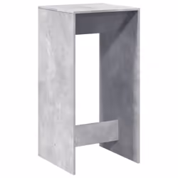 vidaXL Bar Table Kitchen Pub Table Bistro Table Concrete Grey Engineered Wood - Additional view 5