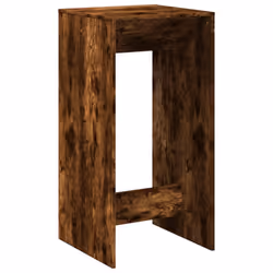 vidaXL Bar Table Kitchen Counter Table Bistro Table Smoked Oak Engineered Wood - Additional view 5