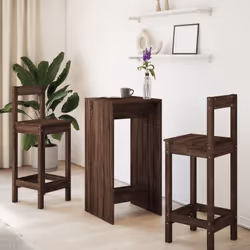 vidaXL Bar Table Kitchen Counter Table Bistro Table Brown Oak Engineered Wood