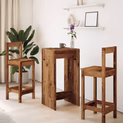 vidaXL Bar Table Kitchen Counter Table Bistro Table Old Wood Engineered Wood