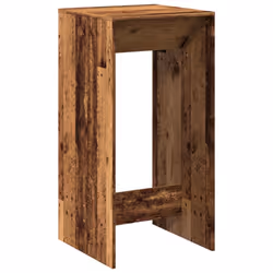 vidaXL Bar Table Kitchen Counter Table Bistro Table Old Wood Engineered Wood - Additional view 5