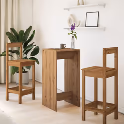 vidaXL Bar Table Kitchen Pub Table Bistro Table Artisan Oak Engineered Wood