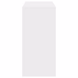 vidaXL Bar Table Kitchen Counter Table Bistro Table White Engineered Wood - Additional view 4
