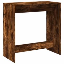 vidaXL Bar Table Kitchen Counter Table Bistro Table Smoked Oak Engineered Wood - Additional view 5