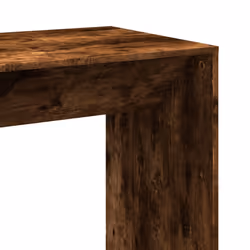 vidaXL Bar Table Kitchen Counter Table Bistro Table Smoked Oak Engineered Wood - Additional view 6